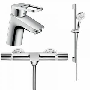 Набор смесителей Hansgrohe Logis Loop 100 для ванны